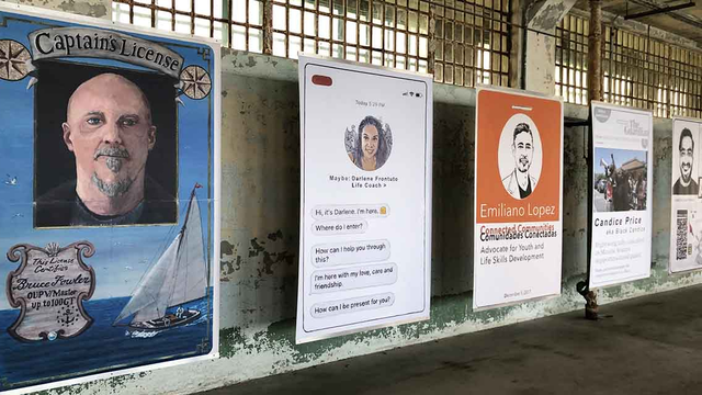 Bruce Fowler's Future ID is on display with others at Alcatraz through October.