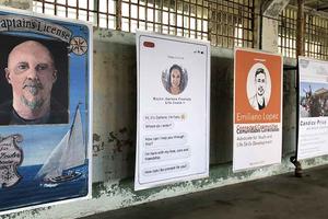 Bruce Fowler's Future ID is on display with others at Alcatraz through October.