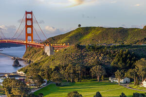 The Golden Gate Bridge from Fort Baker