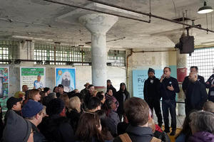 Future IDs project collaborators at the 'Day of Public Programs' at Alcatraz on Feb. 16, 2019.