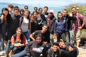LINC program participants explore Alcatraz Island