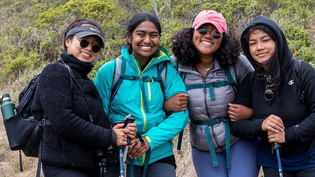 High schoolers from around the Bay Area participated in the LINC outdoor leadership program in summer 2018.