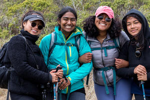 High schoolers from around the Bay Area participated in the LINC outdoor leadership program in summer 2018.