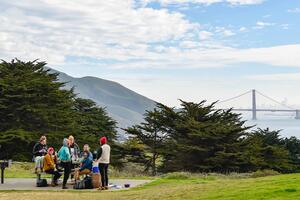 Picnic at Battery Wallace in Marin