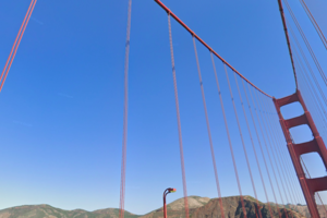 Screenshot of Golden Gate Bridge using Street View