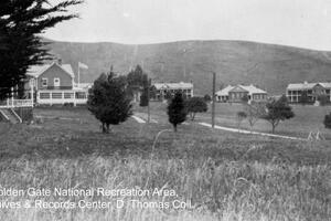 Historic image of Fort Baker during the early military years