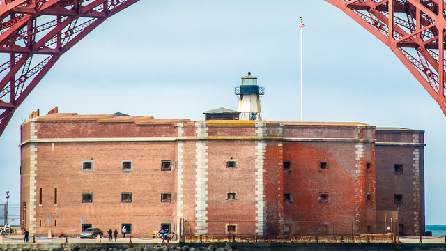 Fort Point National Historic Site underneath the Golden Gate Bridge