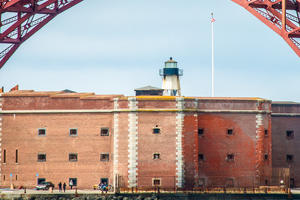 Fort Point National Historic Site underneath the Golden Gate Bridge