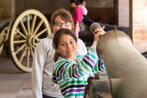 Youth at the Fort Point Cannon