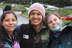 volunteer; Lands End; Holi 