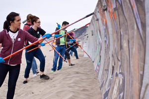 Golden Gate Maintenance Volunteers at Ocean Beach
