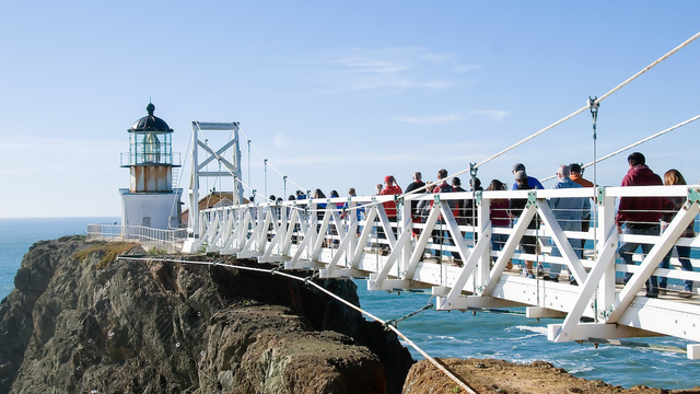 Sunny day at Point Bonita Lighthouse