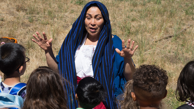 Park ranger portraying Juana Briones