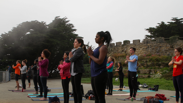 Yoga in the Sutro Heights Park