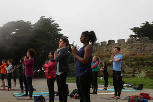 Yoga in the Sutro Heights Park