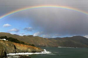 On an introductory park tour for new staff, the sky offered this most glorious welcome at Point Bonita