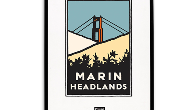 Framed Marin Headlands Poster