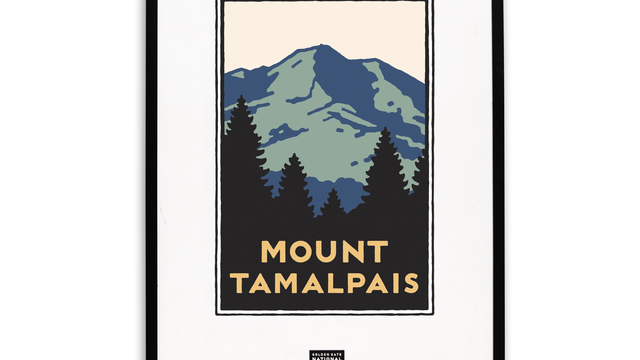 Framed Mount Tamalpais Poster