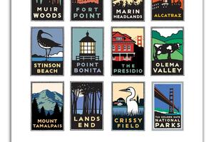 2018 Golden Gate National Parks calendar cover image