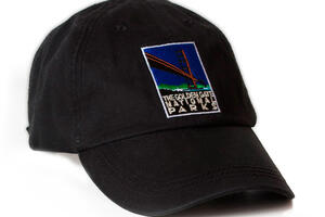 Black baseball cap with embroidered "Golden Gate National Parks" Michael Schwab image