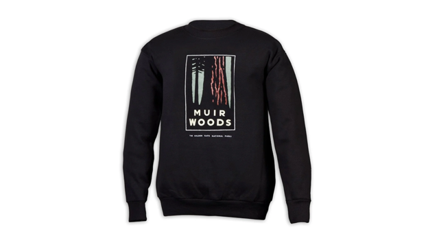 Muir Woods swearshirt available for sale.