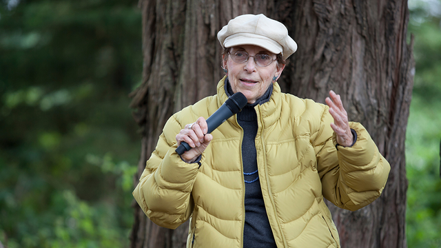 Amy Meyer at National Trails Day, 2014