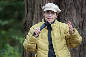 Amy Meyer at National Trails Day, 2014