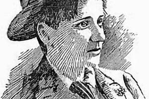 A sketch of Jack Bee Garland.
