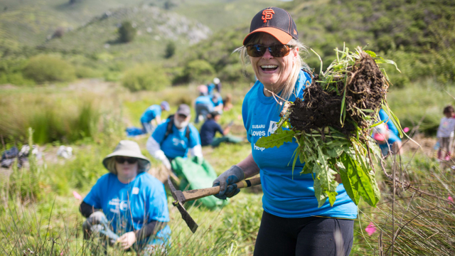 Volunteers at Muir Beach
