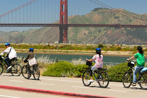 Biking at Crissy Field