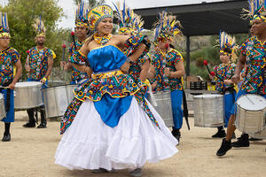 Dancers at Access to Adventure Day at the Presidio Tunnel Tops.
