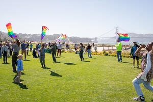 Singer performs at the Pride in the Presidio event on Saturday, June 1st, at the Presidio Tunnel Tops near the Golden Gate Bridge
