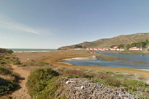 Screenshot of Rodeo Beach on Google Street View