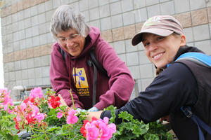 Docent and volunteer at Alcatraz Garden