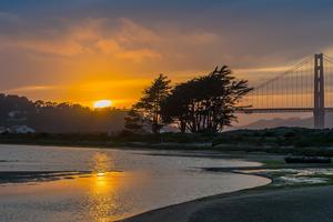 Sunset over Crissy Field Marsh