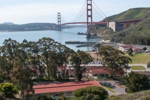 View overlooking Fort Baker and the Golden Gate