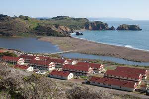 View over Fort Cronkhite and Rodeo Beach