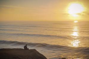 Meditation on the bluffs at Mori Point