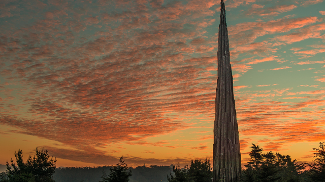 Andy Goldsworthy's "Spire" in the Presidio