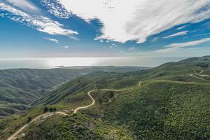 Aerial view of Rancho Corral de Tierra trails