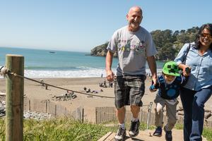 Family outing at Muir Beach