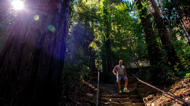 Runner takes on the challenge of the Dipsea Trail