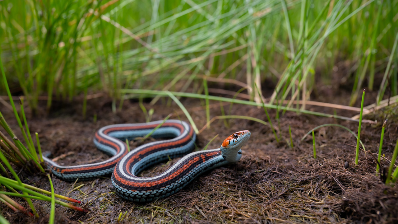 A San Francisco garter snake