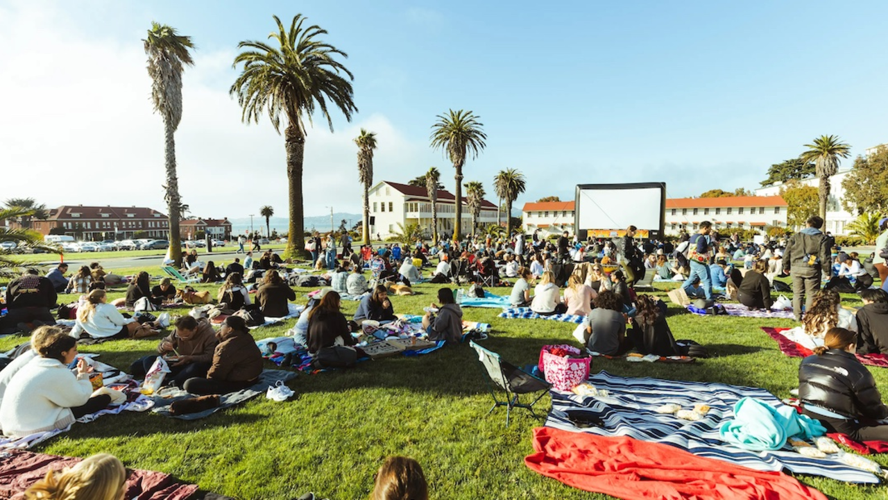 Sundown Cinema at the Presidio Civil War Parade Ground.