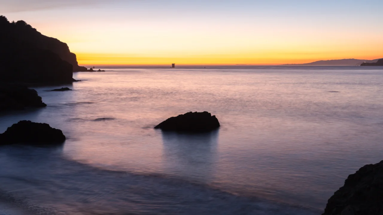 A beautiful sunset from China Beach