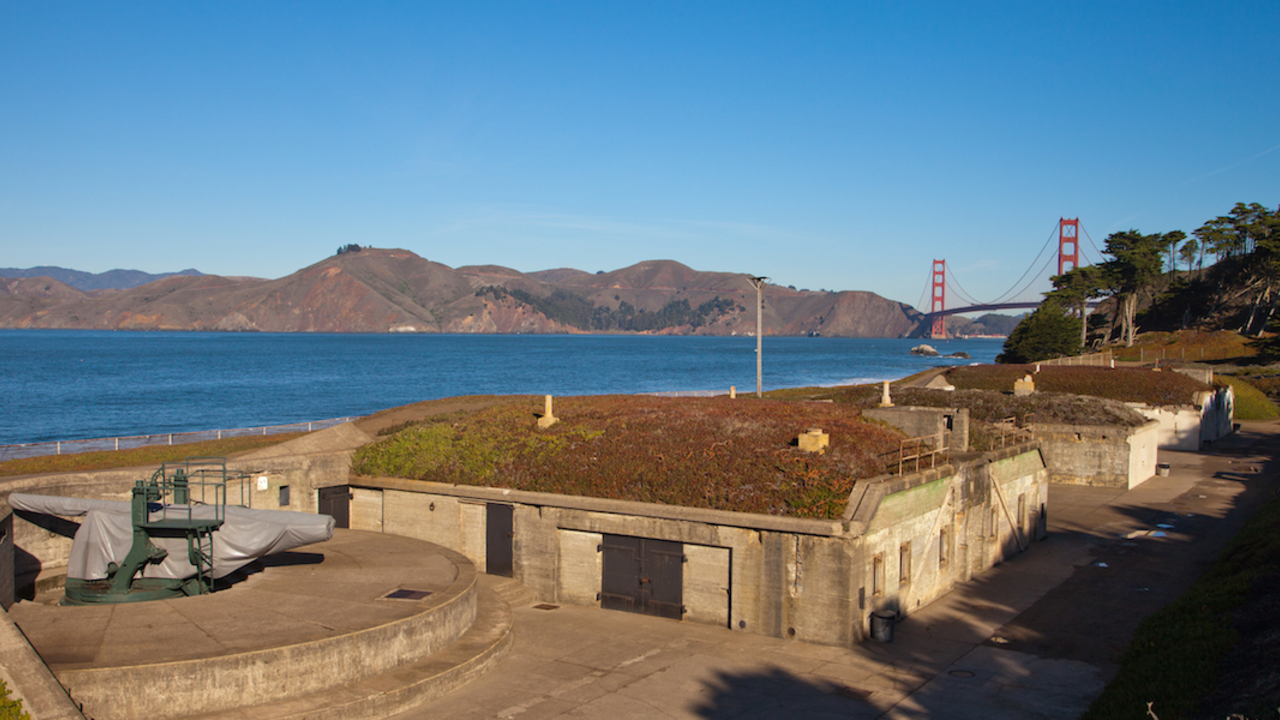 Battery Chamberlin at Baker Beach