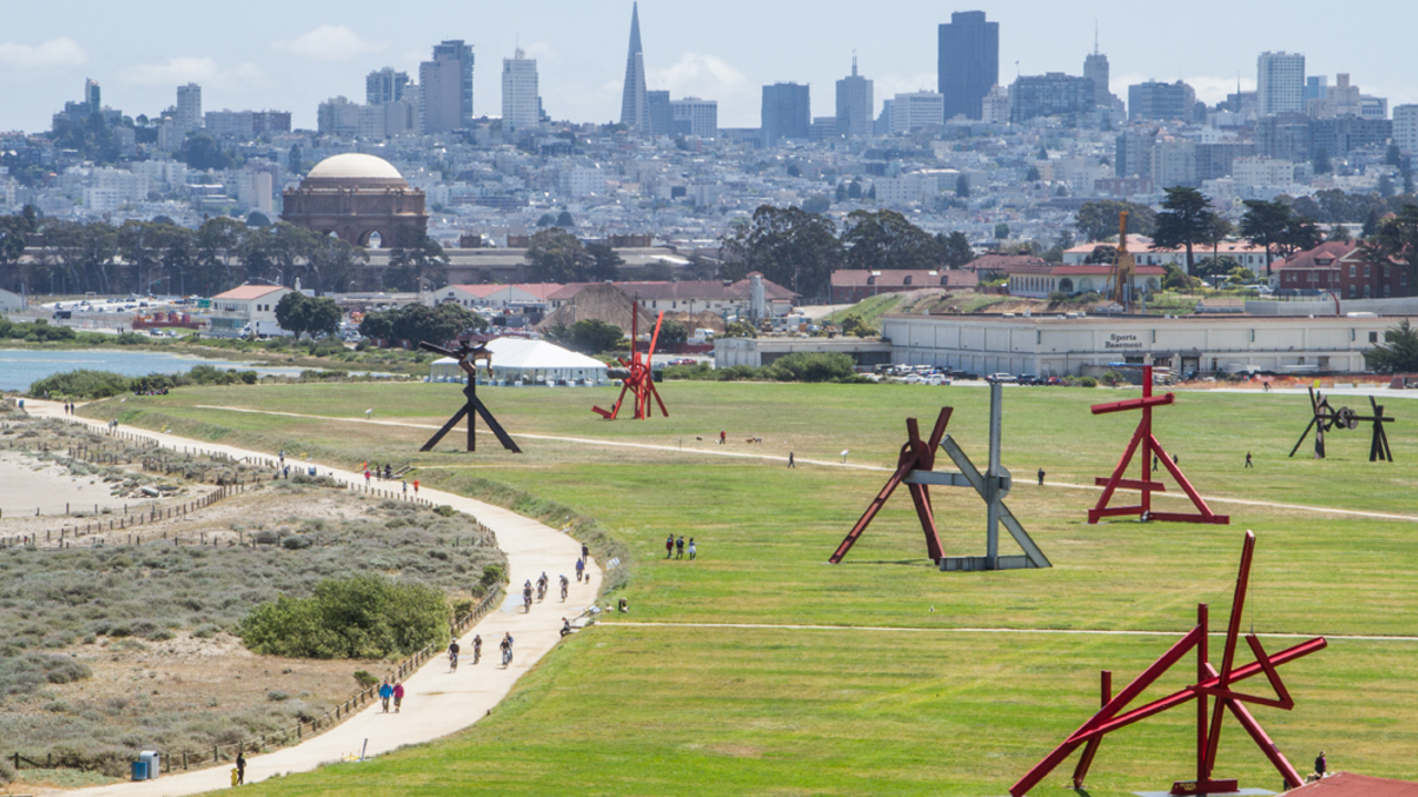 Mark di Suvero exhibit at Crissy Field Mark di Suvero exhibit at Crissy Field