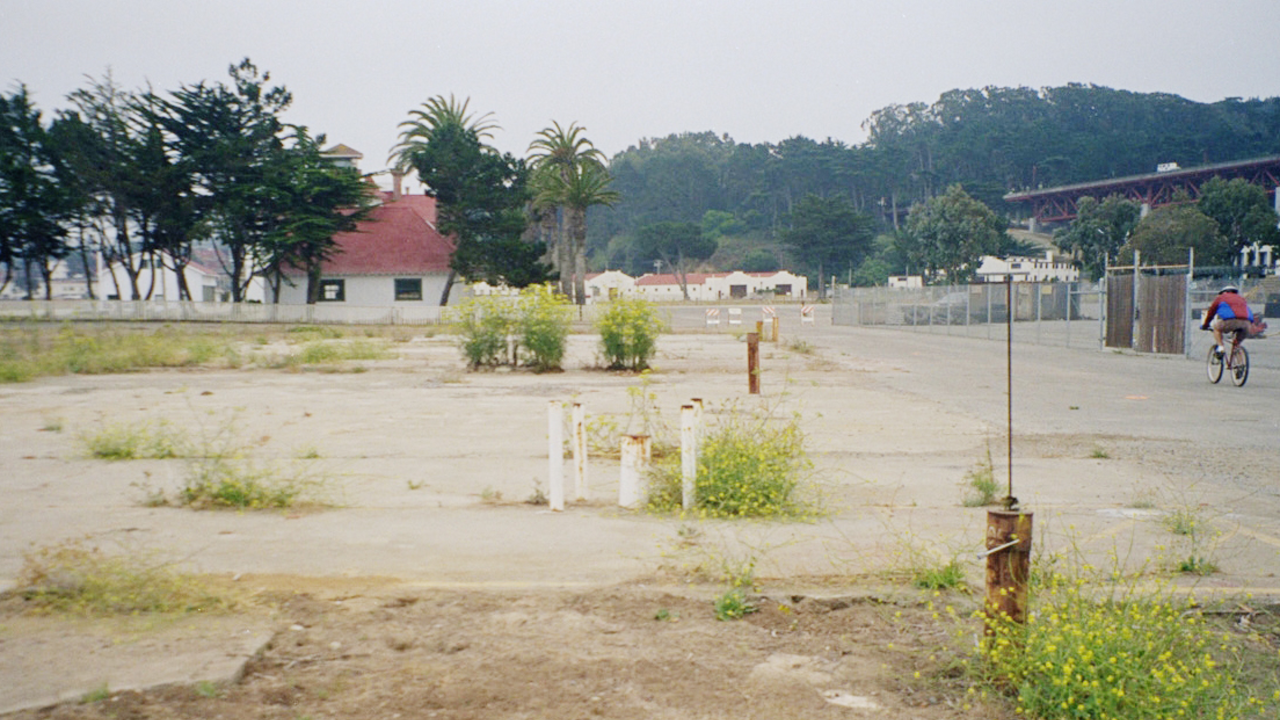 Crissy Field is seen before its transformation in 1998 and 1999.