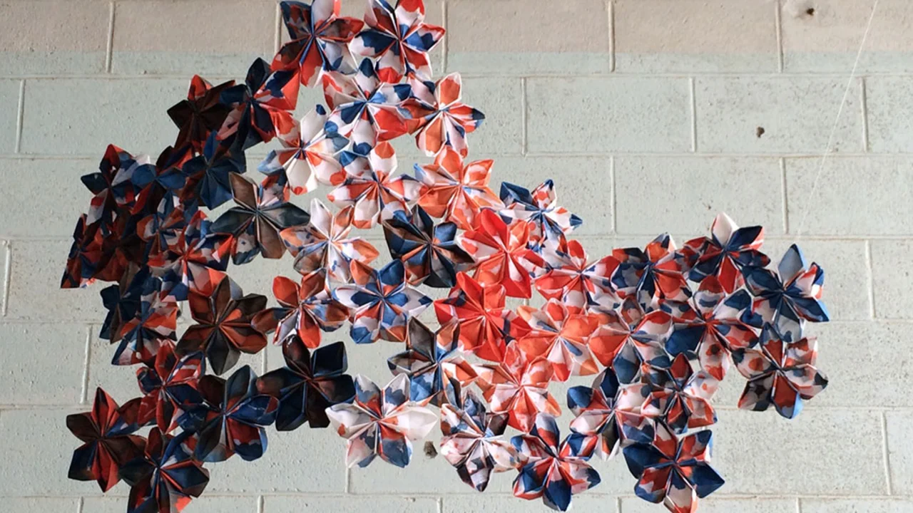 Enfolding Families. Collaboration by Dee Morizono and Lilli Lanier.