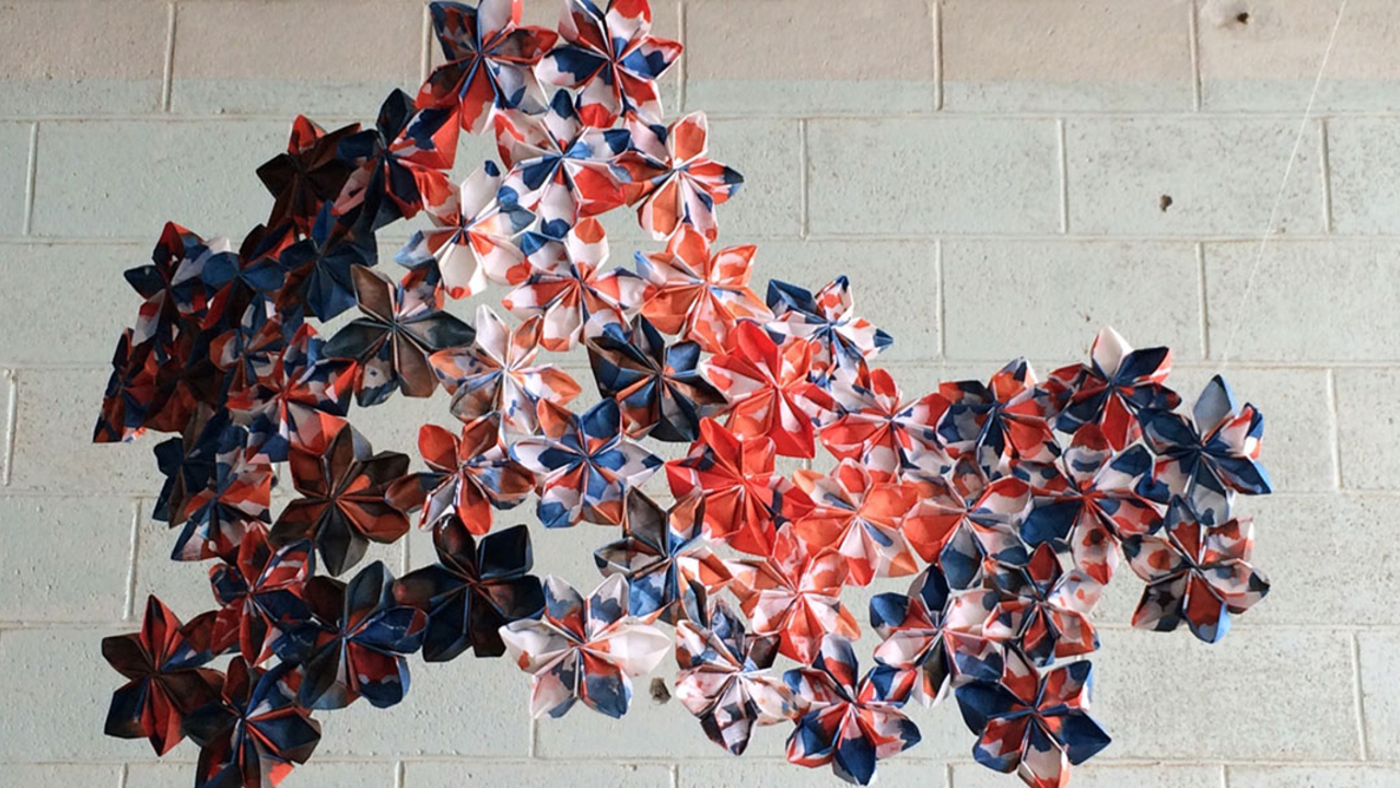 Enfolding Families. Collaboration by Dee Morizono and Lilli Lanier.